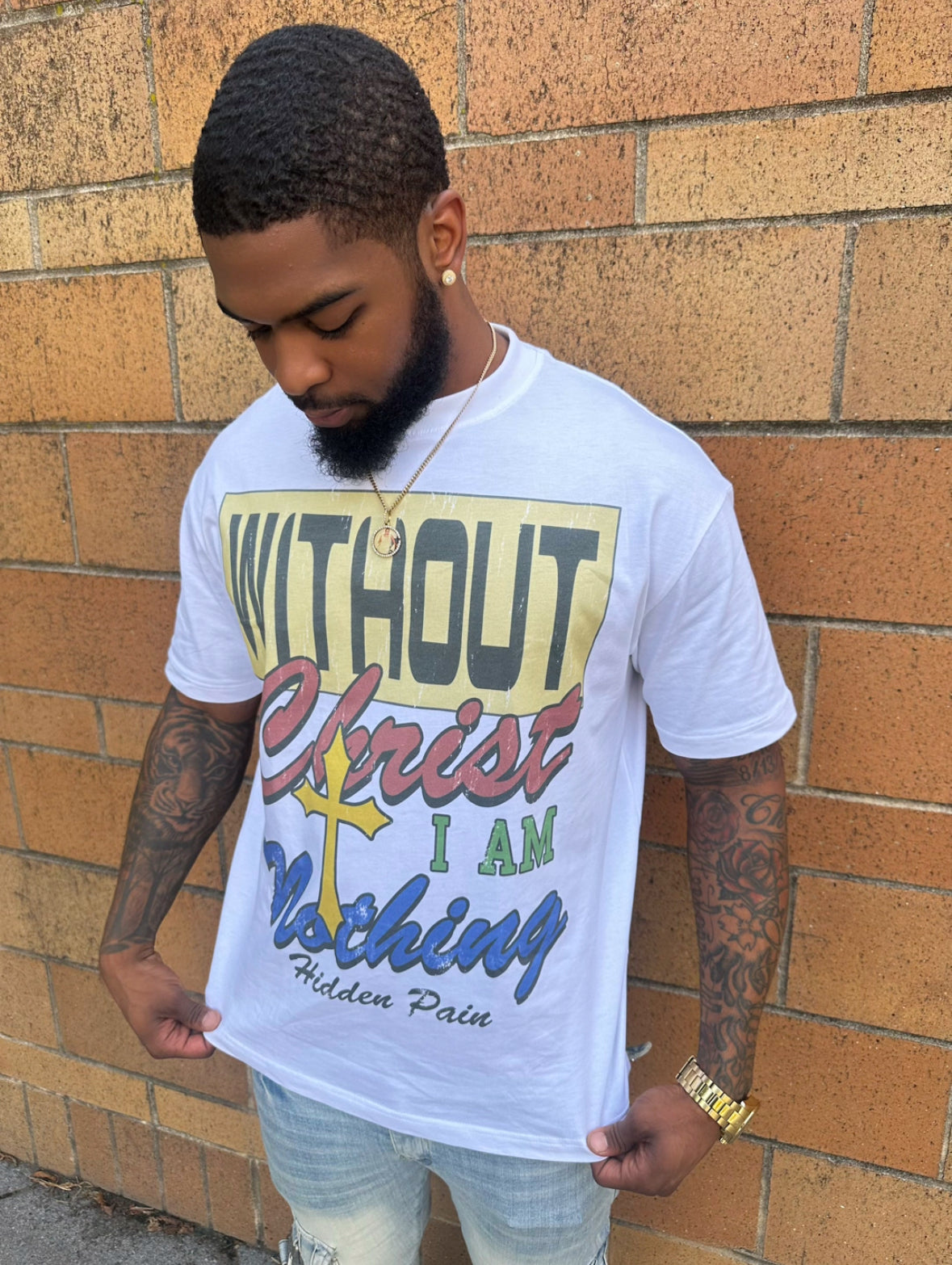 “WITHOUT CHRIST” TEE